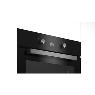 Beko, 71 L, black/inox - Built in oven