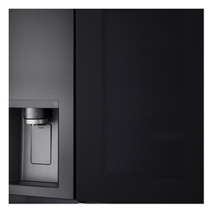 LG, InstaView, ūdens & ledus dozators, 635 L, augstums 179 cm, melna - SBS Ledusskapis