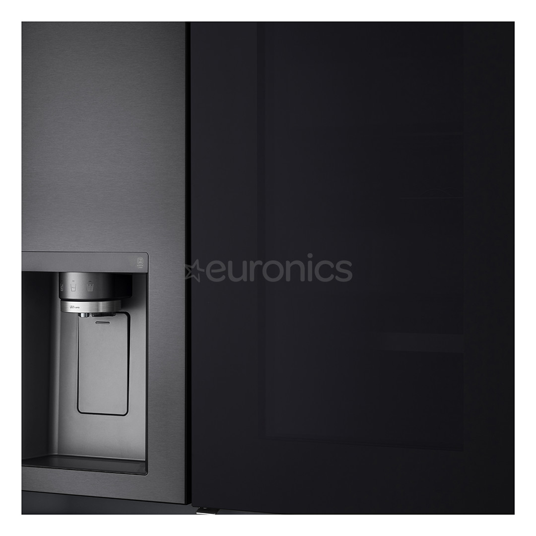 LG, InstaView, water & ice dispenser, 635 L, height 179 cm, black - SBS Refrigerator
