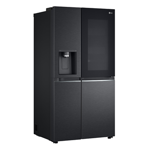 LG, InstaView, ūdens & ledus dozators, 635 L, augstums 179 cm, melna - SBS Ledusskapis
