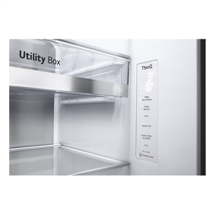 LG, InstaView, ūdens & ledus dozators, 635 L, augstums 179 cm, melna - SBS Ledusskapis