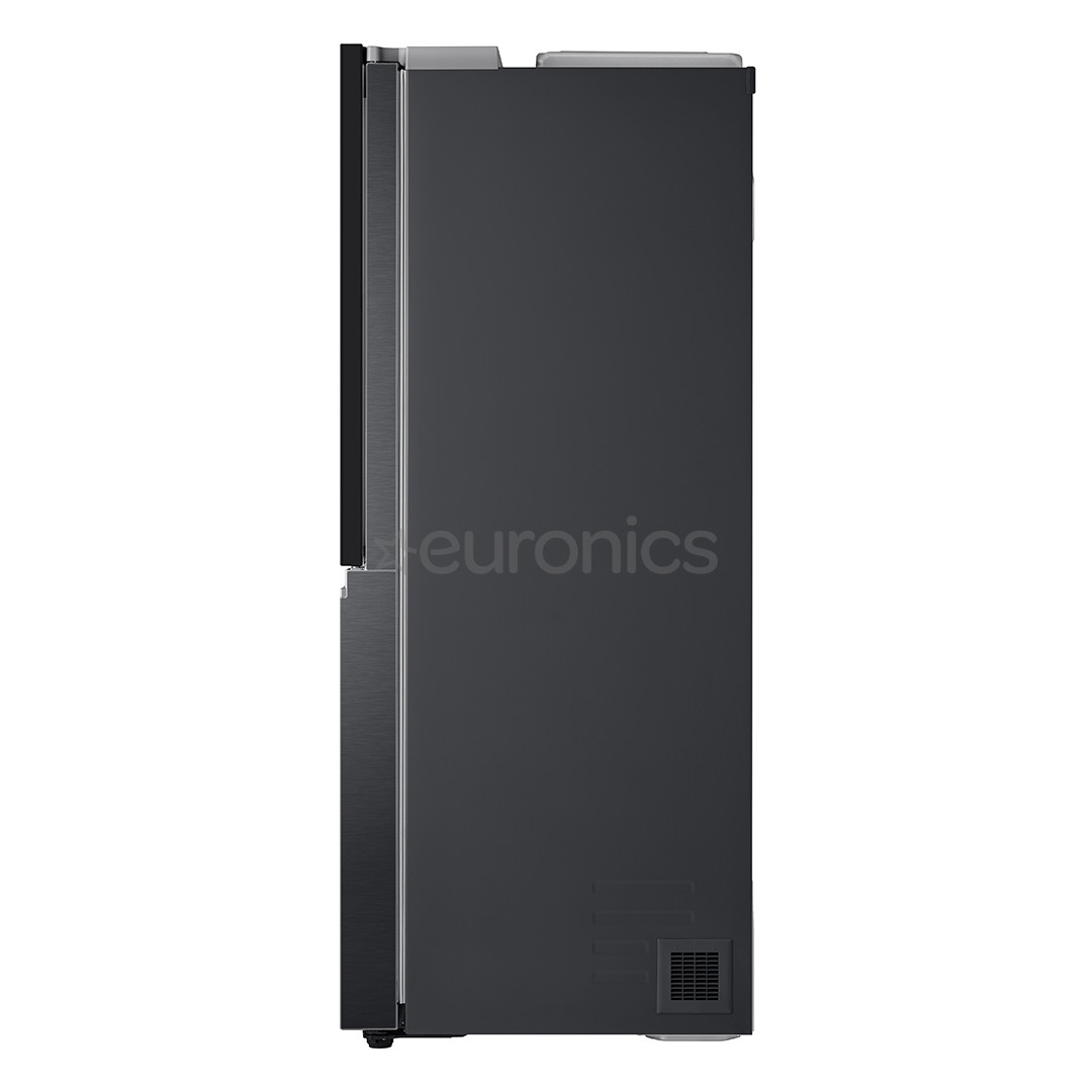 LG, InstaView, water & ice dispenser, 635 L, height 179 cm, black - SBS Refrigerator