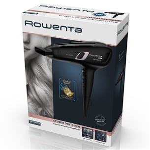 Rowenta Studio Dry Glow, 2100 W, black - Hair dryer