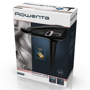 Rowenta Studio Dry Glow, 2100 W, melna - Matu fēns