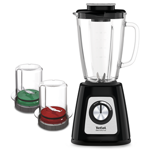 Tefal Blendforce 2 Glass, 800 Вт, 1,25 л, черный - Блендер + измельчитель и мельница