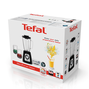 Tefal Blendforce 2 Glass, 800 Вт, 1,25 л, черный - Блендер + измельчитель и мельница