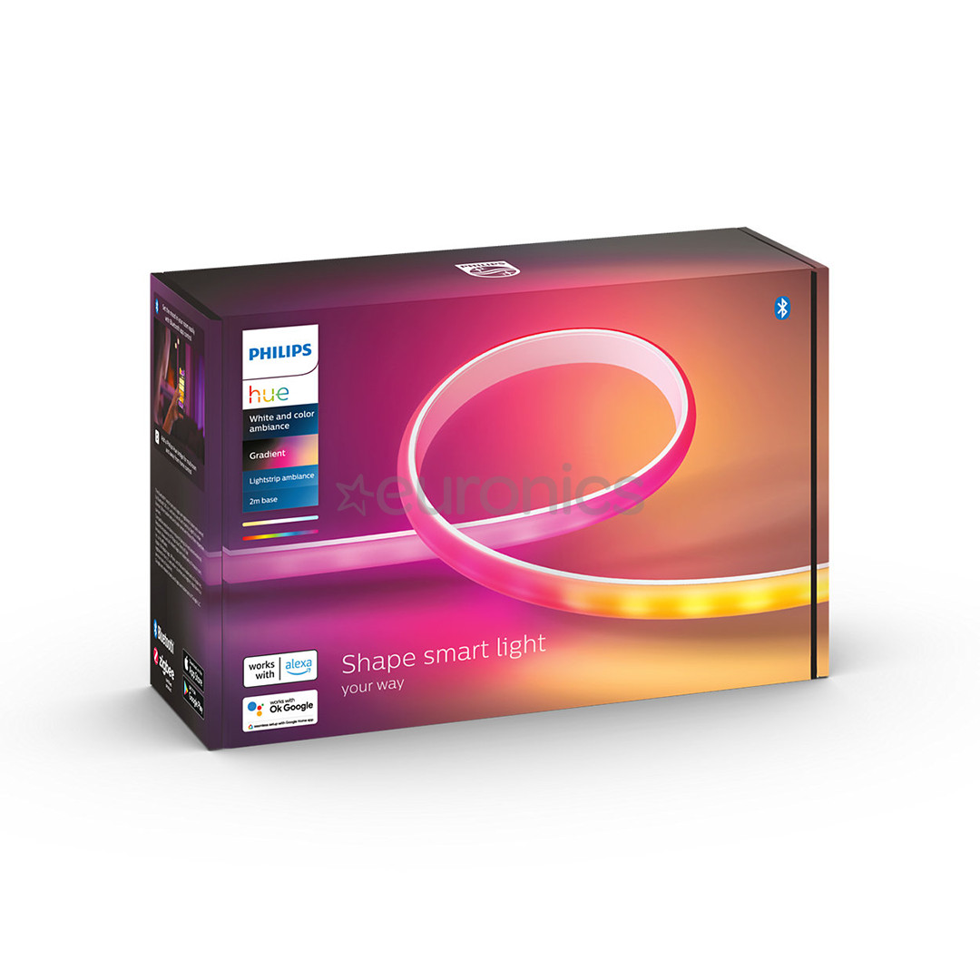 Philips Hue White and Color Ambiance Gradient Lightstrip, 2 м, белый - Умная светодиодная лента