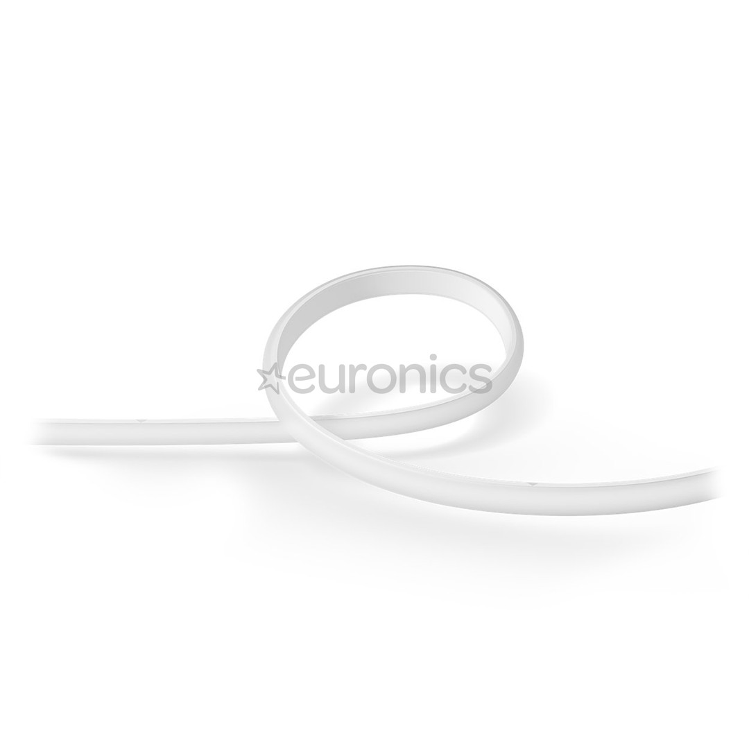 Philips Hue White and Color Ambiance Gradient Lightstrip Extension, 1 m, white - Smart Lightstrip Extension