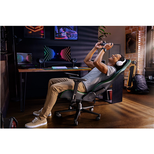 Razer Enki, mākslīgā āda, melna/zaļa - Datorkrēsls spēlēm