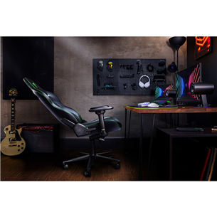 Razer Enki, mākslīgā āda, melna/zaļa - Datorkrēsls spēlēm