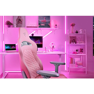 Razer Enki, mākslīgā āda, rozā - Datorkrēsls spēlēm