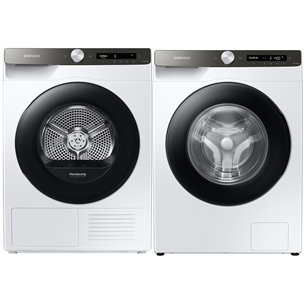 Samsung, 9 kg + 9 kg - Washing Machine + Clothes Dryer WW90T534+DV90T5240