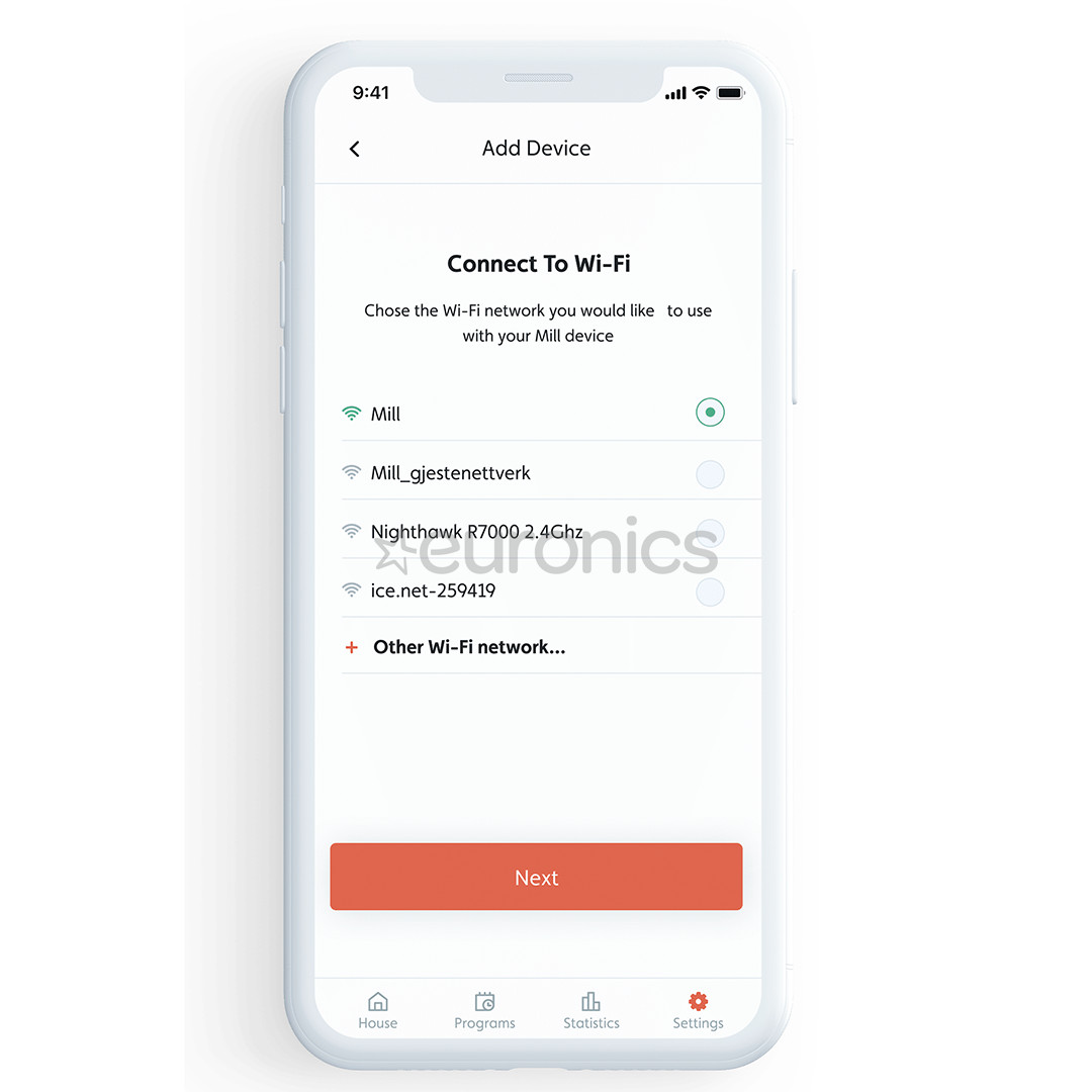 Mill, 1500 Вт, WiFi, белый - Электрический радиатор