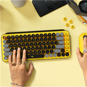 Logitech POP Keys Wireless Mechanical Emoji, mehāniskā, RUS - Bezvadu klaviatūra