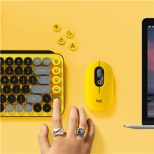 Logitech POP Keys Wireless Mechanical Emoji, mehāniskā, RUS - Bezvadu klaviatūra