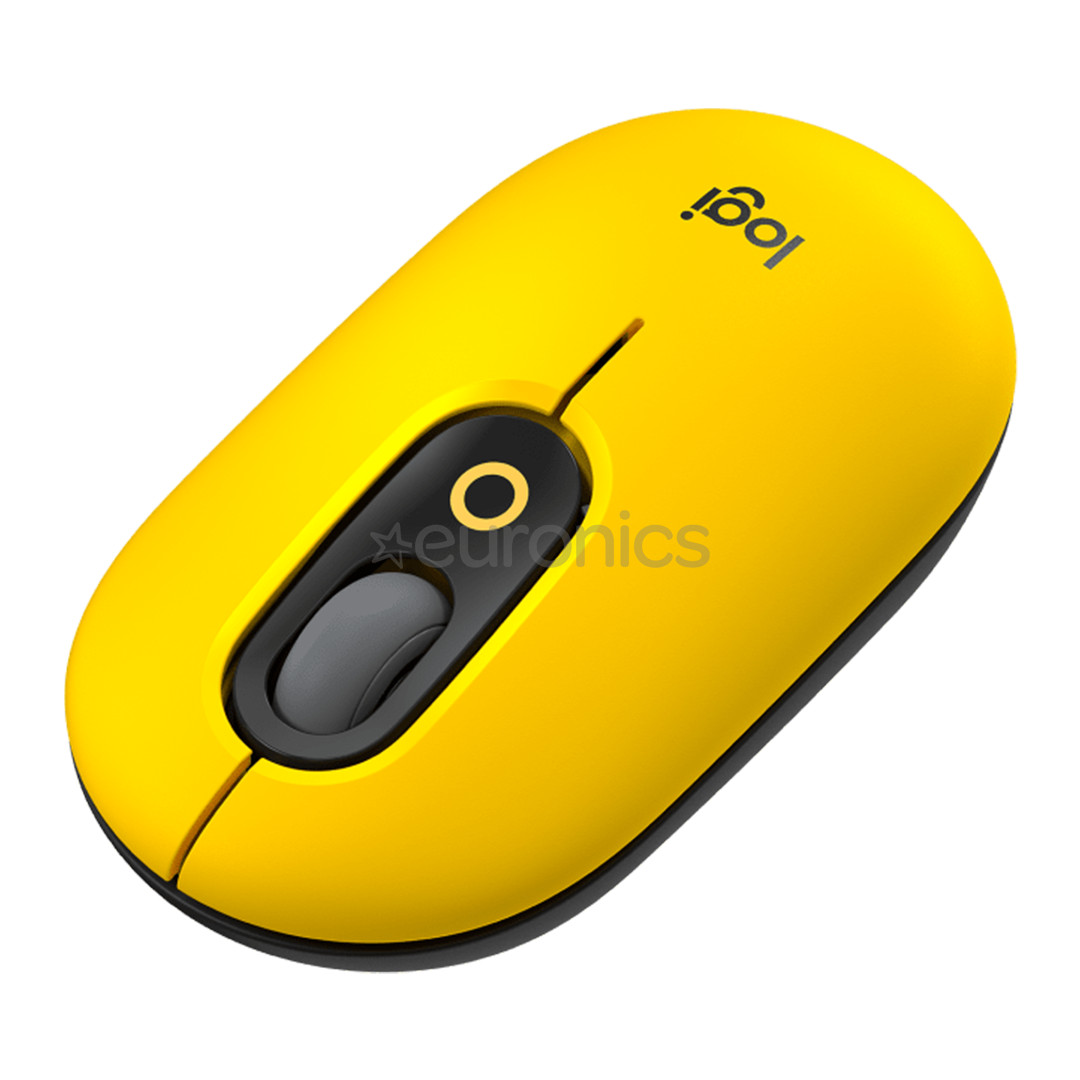 Logitech POP Mouse, Blast, yellow - Wireless Optical Mouse