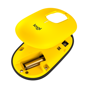 Logitech POP Mouse, Blast, optiskā, dzeltena - Bezvadu datorpele