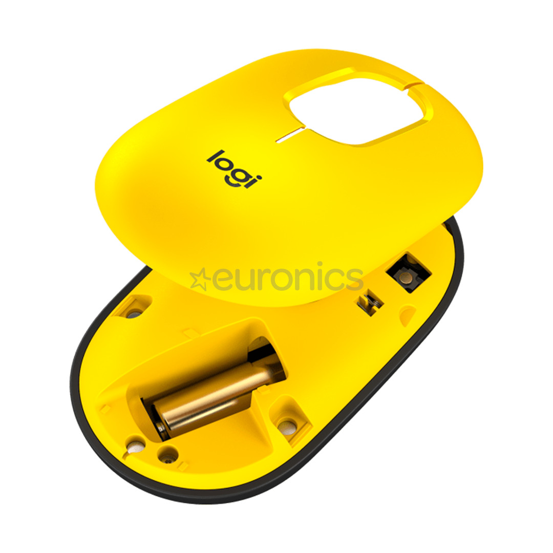 Logitech POP Mouse, Blast, yellow - Wireless Optical Mouse