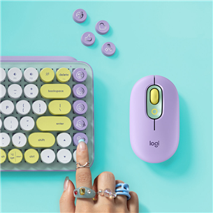 Logitech POP Keys Wireless Mechanical Emoji, mehāniskā, RUS - Bezvadu klaviatūra