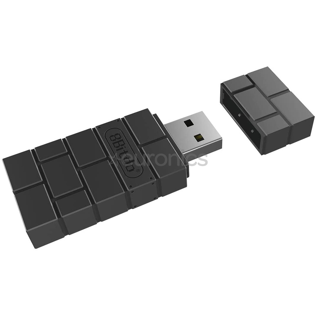 8BitDo USB Wireless Adapter 2, черный - Адаптер для беспроводного пульта управления