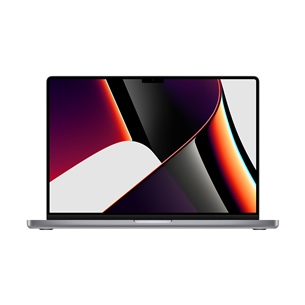 Apple MacBook Pro 16 (2021), 16.2'', M1 Max 32C, 64GB, 2TB, RUS, tumši pelēka - Portatīvais dators Z14X00190
