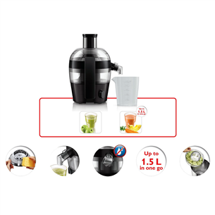 Philips Viva Collection, 500 w, melna – Sulu spiede
