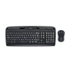 Logitech MK330, US, melna - Bezvadu klaviatūra ar peli 920-003999