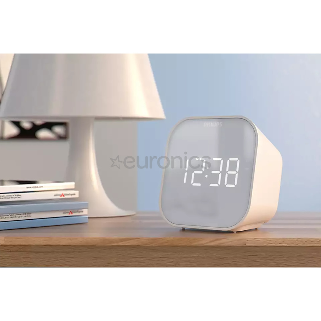 Philips TAR4406/12, FM, USB, white - Clock radio