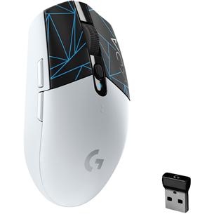 Logitech G305, League of Legends Edition, optiskā, melna/balta - Bezvadu datorpele