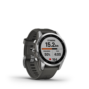 Garmin fenix 7S, 42 mm, silver / graphite band - Sports watch