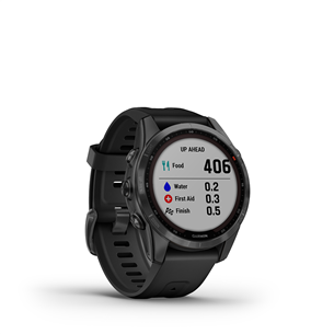 Garmin fenix 7S - Solar Edition, 42 mm, tumši pelēka/melna - Viedpulkstenis