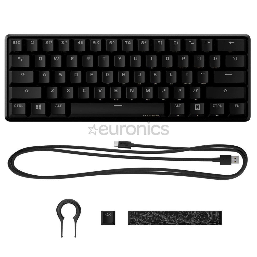 HyperX Alloy Origins 60, HX Red Switch, US, черный - Механическая клавиатура