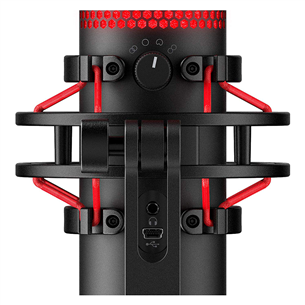 HyperX QuadCast, black/red - Microphone