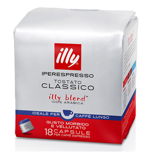 Illy Lungo, 18 portions - Coffee capsules ILLY7993