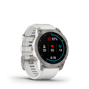 Garmin EPIX 2 Sapphire, balta – Viedpulkstenis