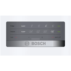 Bosch Serie 4 NoFrost, augstums 203 cm, 368 l, balta – Ledusskapis