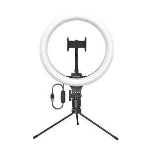 Baseus Dimmable LED Selfie Ring Light & Tripod, чёрный - Кольцевая светодиодная лампа CRZB10-A01