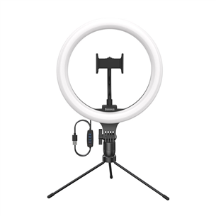 Baseus Dimmable LED Selfie Ring Light & Tripod, чёрный - Кольцевая светодиодная лампа