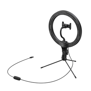 Baseus Dimmable LED Selfie Ring Light & Tripod, чёрный - Кольцевая светодиодная лампа