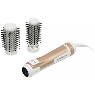 Rowenta Brush Activ Compact, 1000W, balta/zelta - Rotējošs matu veidotājs