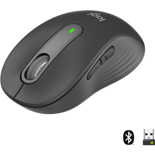 Logitech Signature M650 L, optiskā, melna - Bezvadu datorpele 910-006236