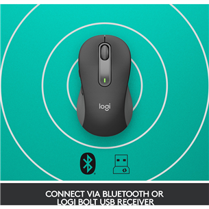 Logitech Signature M650 L, silent, black - Wireless Optical Mouse