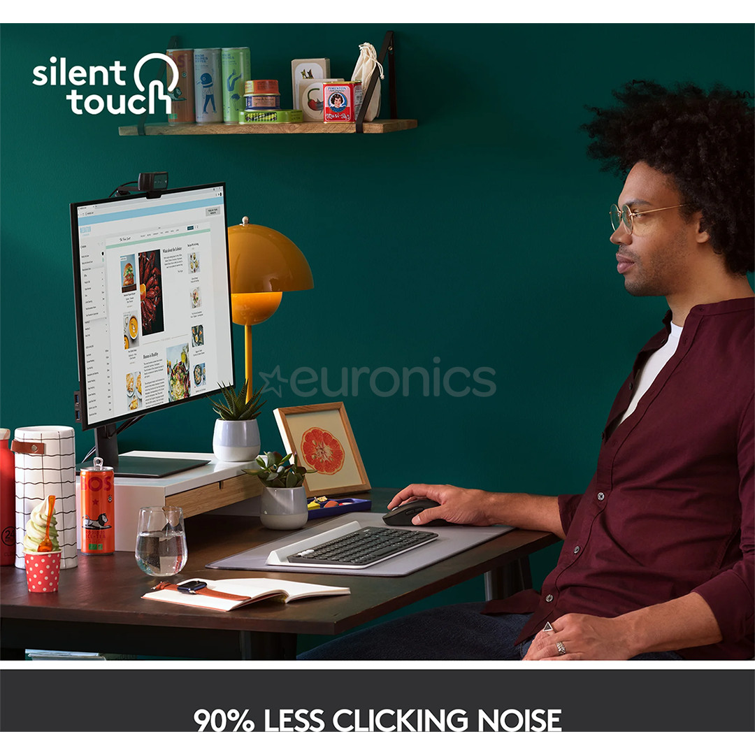 Logitech Signature M650 L, optiskā, melna - Bezvadu datorpele