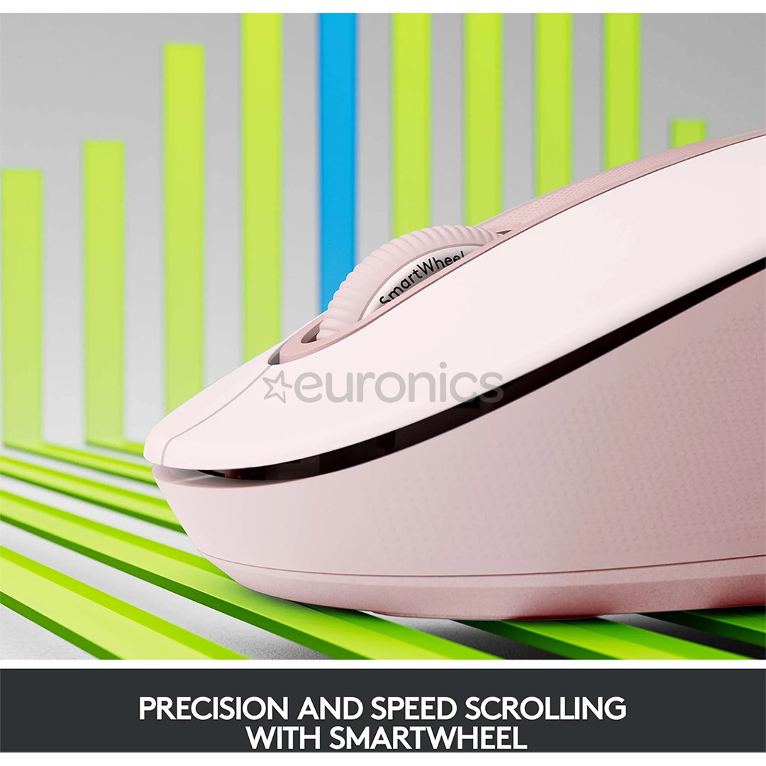 Logitech Signature M650, silent, pink - Wireless Optical Mouse