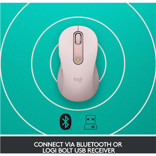 Logitech Signature M650, silent, pink - Wireless Optical Mouse