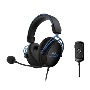 Kingston HyperX Cloud Alpha S, 7.1, zila/melna - Austiņas ar mikrofonu