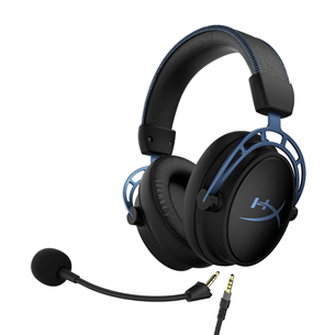 Kingston HyperX Cloud Alpha S, 7.1, zila/melna - Austiņas ar mikrofonu