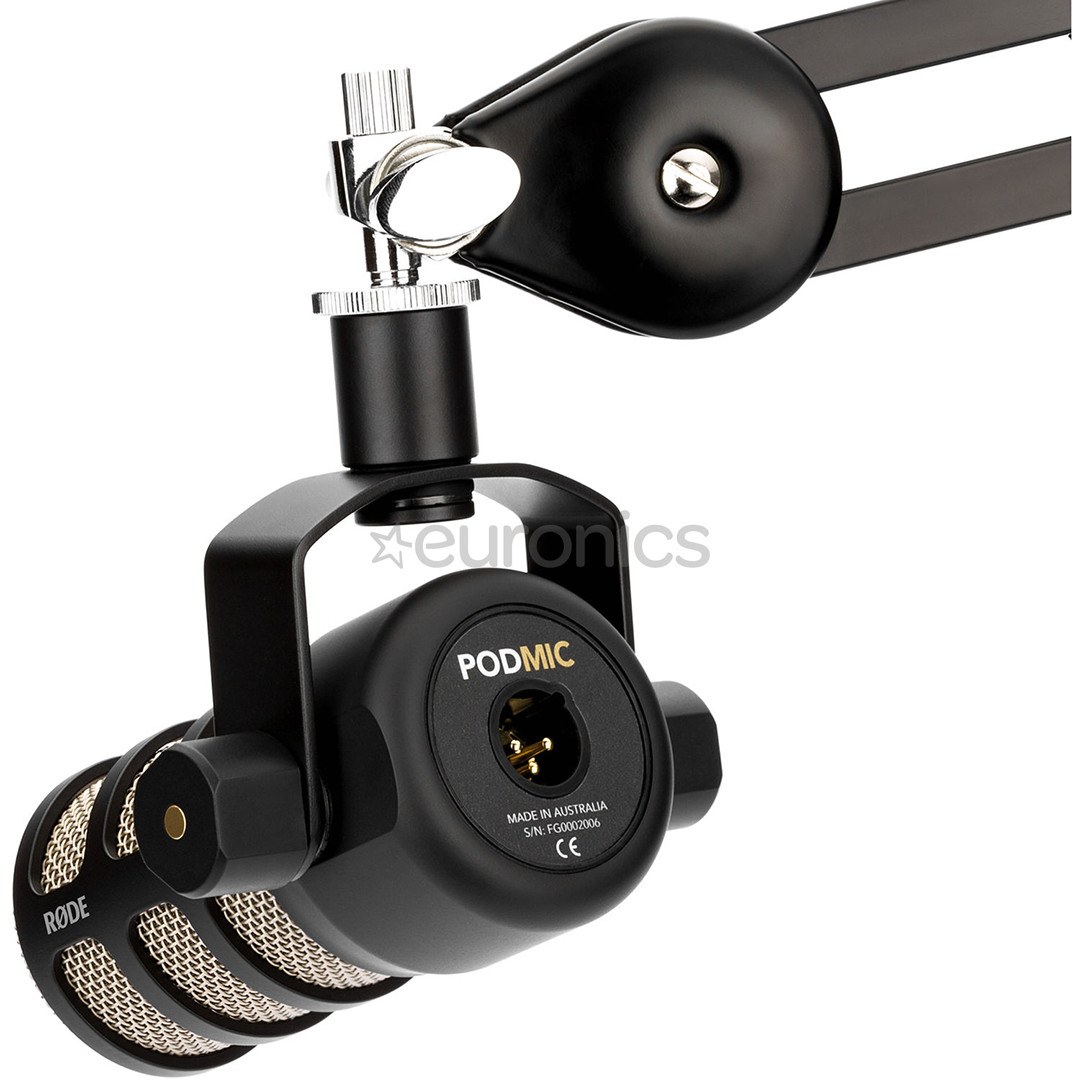 RODE PodMic, XLR, melna - Mikrofons