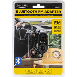 Kenner FT-622 BT, Bluetooth, USB barošana, SD karšu atbalsts, melna - FM modulators