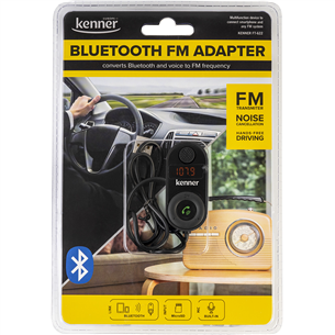 Kenner FT-622 BT, Bluetooth, USB barošana, SD karšu atbalsts, melna - FM modulators